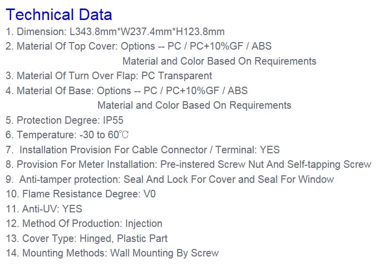 meter box technic data meter box technic data