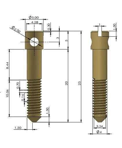 Brass Clasp Sealing Bolt